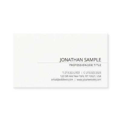 Custom Elegant Minimalist Modern Template