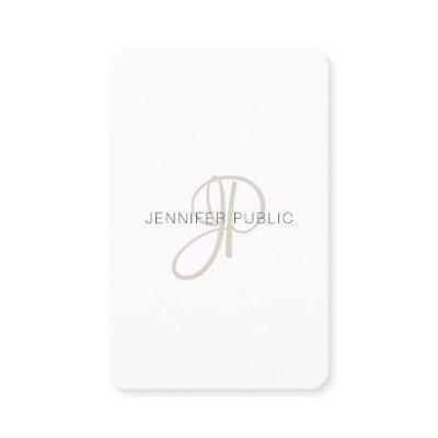 Custom Elegant Modern Monogrammed Template