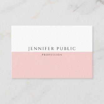 Custom Elegant Trendy Blush Pink Modern Template