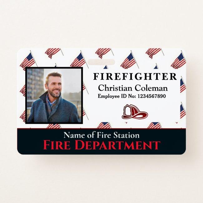 Custom Employee Name ID Card Logo Bar Code Photo Badge