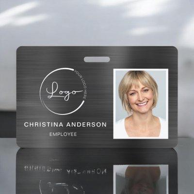 Custom Employee Name Logo Photo Corporate Work Badge