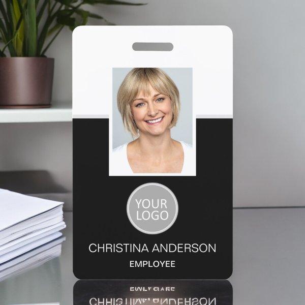 Custom Employee Name Logo Photo Corporate Work Badge