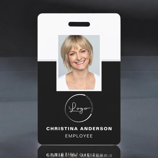 Custom Employee Name Logo Photo Corporate Work Badge