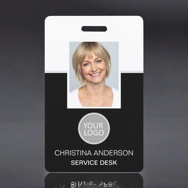 Custom Employee Name Logo Photo Corporate Work Badge