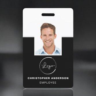 Custom Employee Name Logo Photo Corporate Work Badge