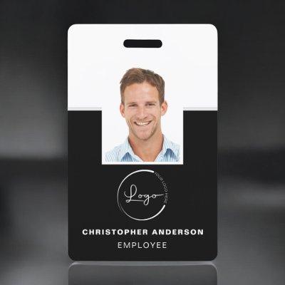 Custom Employee Name Logo Photo Corporate Work Badge