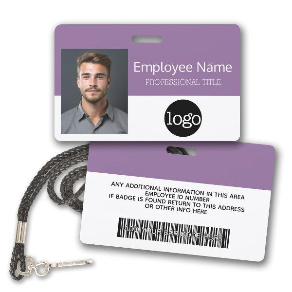 Custom Employee - Photo, Bar Code, Logo, Name Badge