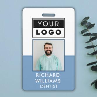 Custom Employee Photo Logo Name  Badge