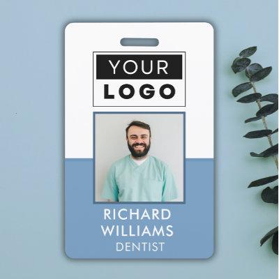 Custom Employee Photo Logo Name  Badge