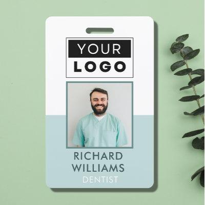 Custom Employee Photo Logo Name  Badge