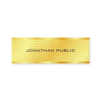 Custom Faux Gold Modern Elegant Premium Silk Mini