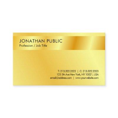 Custom Faux Gold Modern Professional Template