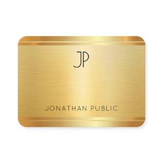 Custom Faux Gold Professional Modern Template