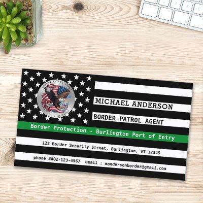 Custom Federal Law Enforcement Thin Green Line