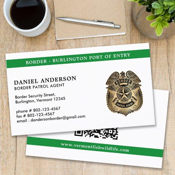 Custom Federal Police Border Patrol Agent QR Code