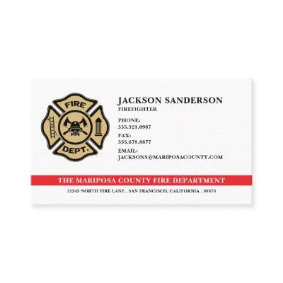 Custom Fire Department Firefighter Fireman Logo