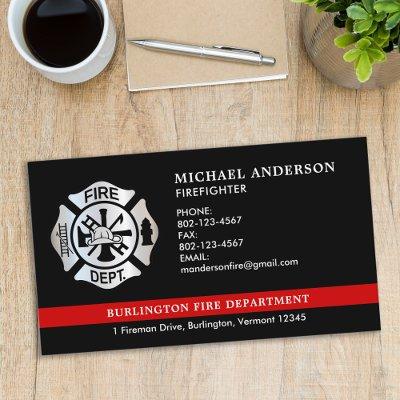 Custom Firefighter Fire Department Emblem Logo