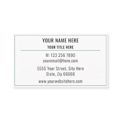 Custom Framed Your Name Address Info