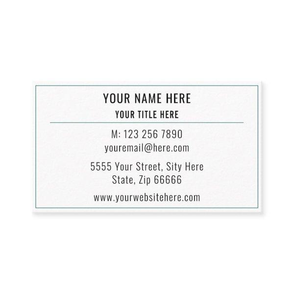Custom Framed Your Name Address Info