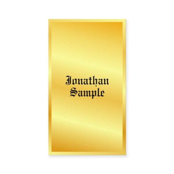 Custom Gold Look Classic Old Style Text Elegant
