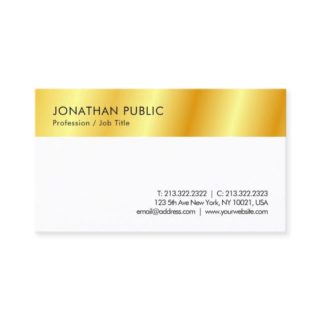 Custom Gold Look Modern Simple Template