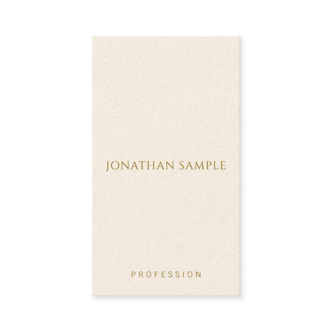 Custom Gold Text Name Template Vertical Modern