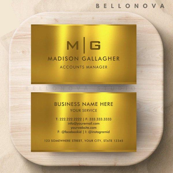 Custom Gold Yellow Metal Professional