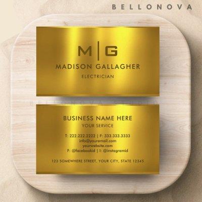 Custom Gold Yellow Metal Professional
