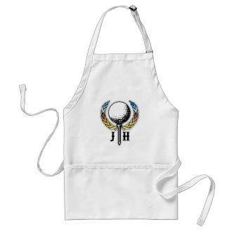 Custom Golf Monogram Design Adult Apron