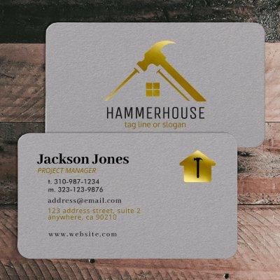 Custom Grey + Gold Home Building Construction Lux