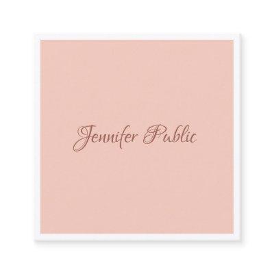 Custom Hand Script Text Modern Simple Template Square