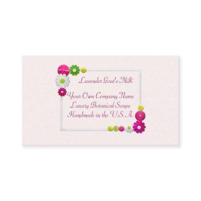 Custom Handmade Luxury Floral Frame Soap Insert