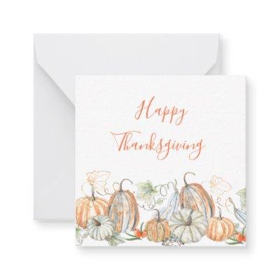 Custom Happy Thanksgiving Note Card