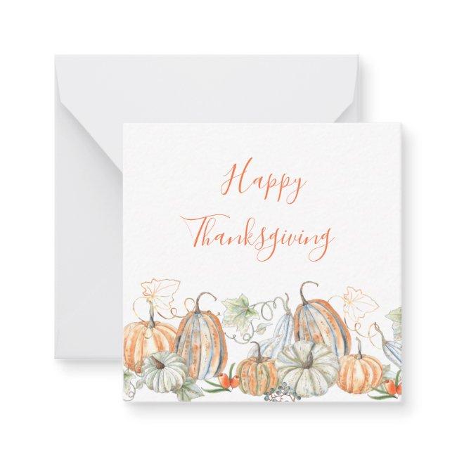 Custom Happy Thanksgiving Note Card