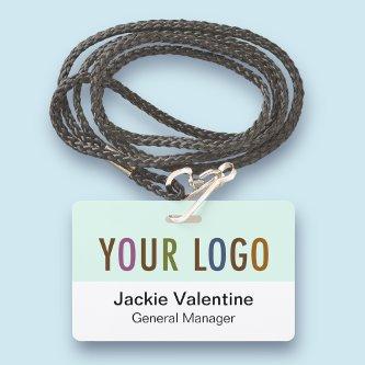 Custom Hard Plastic Name Badge with Lanyard