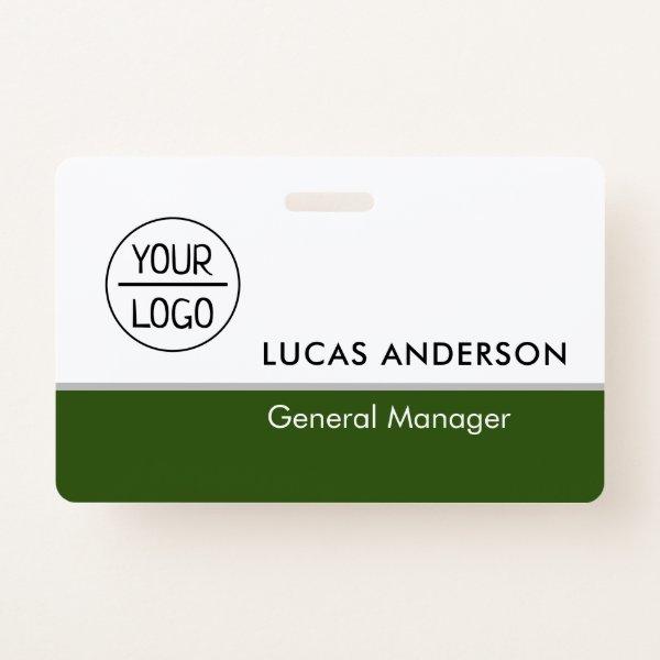 Custom Hard Plastic Name Badge with Metal Clip