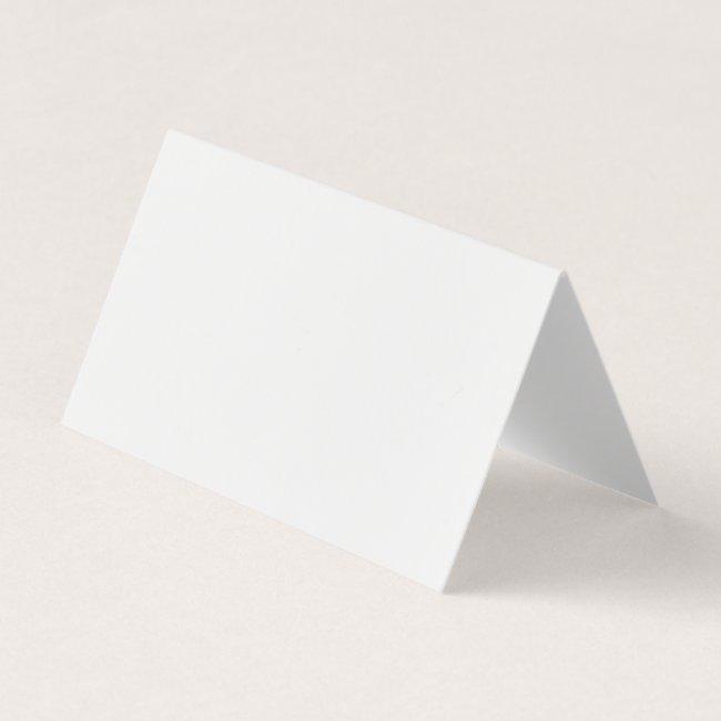 Custom Horizontal Tent Fold Folded