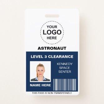 Custom ID Badge – Employee Photo, Logo, Barcode