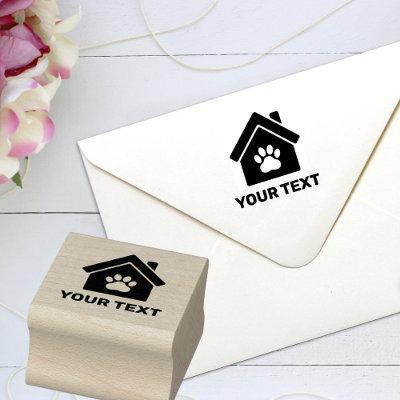 Custom Image And Text Rubber Stamp