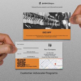 Custom Image New Customer Advocate Reward Referral Card