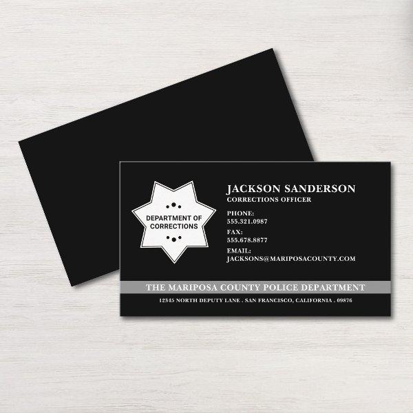Custom Law Enforcement Corrections Officer Logo