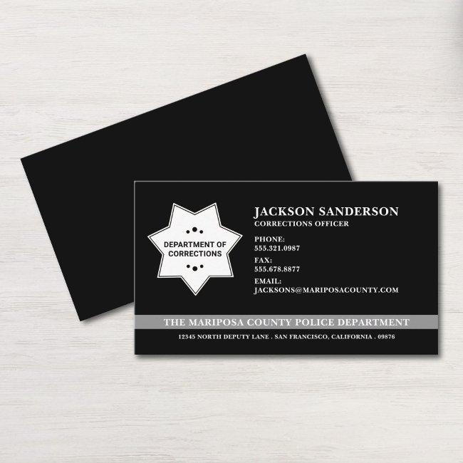 Custom Law Enforcement Corrections Officer Logo