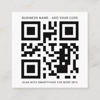 Custom Logo and QR Code Create Your Own Square