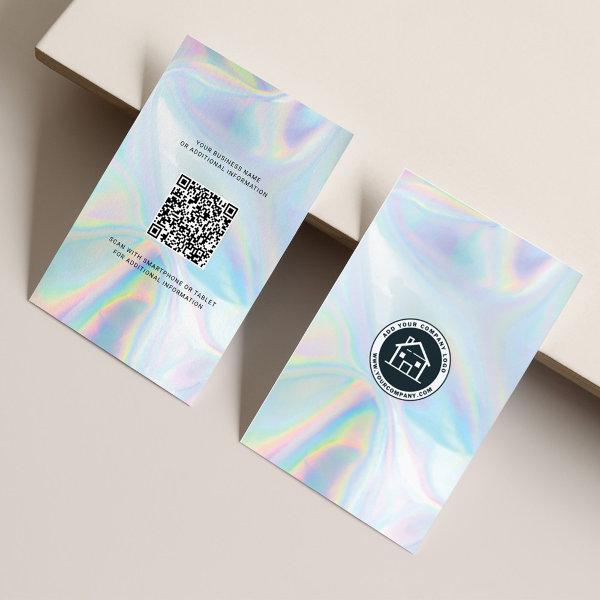 Custom Logo and QR Code DIY Holographic