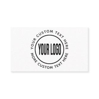 Custom logo and text white or any color modern