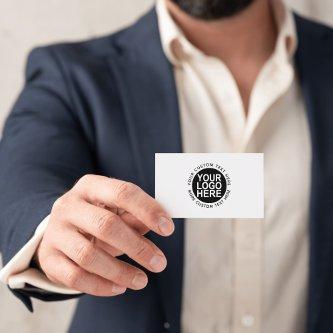 Custom logo and text white or any color modern