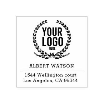 Custom Logo | Business Address Rubber Stamp