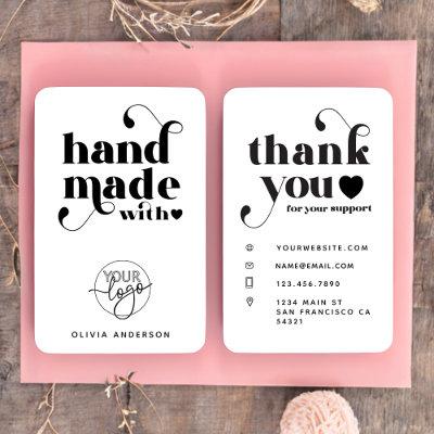 Custom Logo Handmade with Love Thank you
