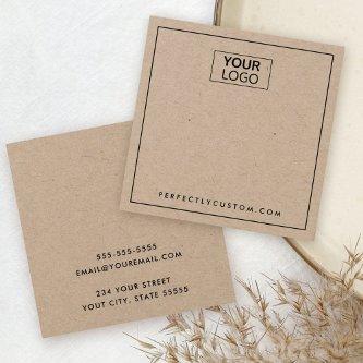 Custom logo Kraft paper earring display card