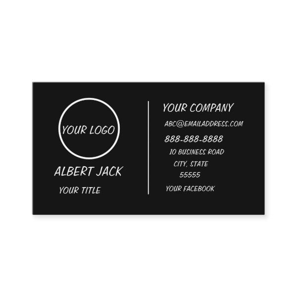 Custom Logo Modern Black Or Any Color Professional Loyalty Card